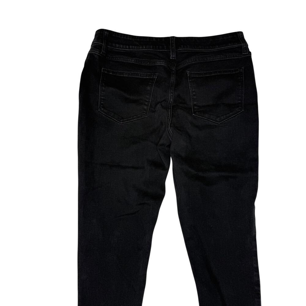 St John’s Bay Black Skinny Jeans Size 10P Mid Rise Stretch Denim Pants - Picture 3 of 5